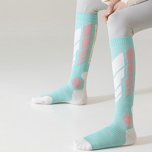 Nouveau Long Sport Chaussettes Ski Snowboard <span class=keywords><strong>Bas</strong></span> Chauds Temps Froid Épais Genou Haute Thermique <span class=keywords><strong>Laine</strong></span> Mérinos Ski Chaussettes pour Homme - Product Image 2