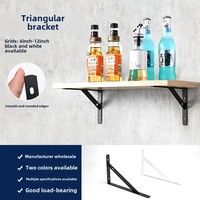 Support triangulaire moderne à angle droit pour étagère murale de cuisine, cadre de support en fer épaissi pour panneau de cloison fixe, usage commercial