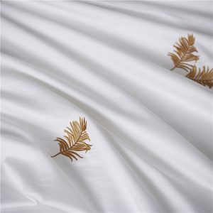 Sản Phẩm Mới Bán Chạy 2022 Bộ Ga Trải Giường Họa Tiết Lá Vàng Bộ Ga Trải Giường 100% Cotton Bán Sỉ - Product Image 5