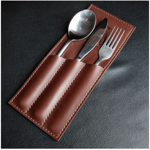 Bolsa de cuero PU para cubiertos, funda desechable para cuchillo, tenedor, funda para vajilla para fiesta, boda, decoraciones navideñas, MOQ 10 Uds. - Product Image 6