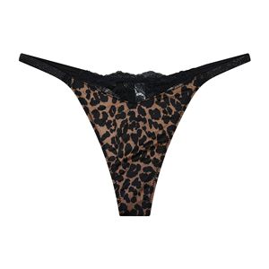 Tangas con Estampado de Letras y Pedrería para Mujer, Moda Europea y Americana, Encaje con Detalles, Sin Costuras, Levanta Glúteos, Sexy, Tanga - Product Image 5