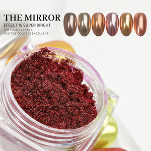 Poudre à ongles chromée Beetles, effet miroir, holographique, aurora, irisée, nacrée, décoration d'art d'ongles, paillettes, 0,2 g/pot - Product Image 3