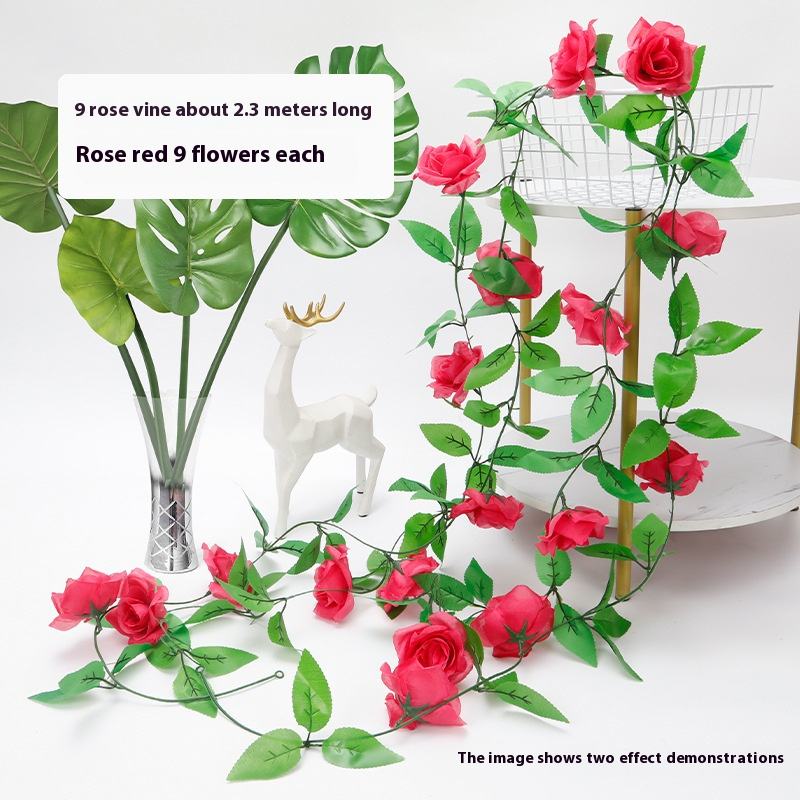 Rose red 9 flowers each