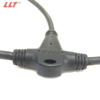 Conector de Cable LED Circular de 2, 3 y 4 Pines, Tipo T, Divisor, para Exteriores, Resistente al Agua, Marca LLT