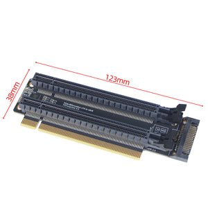 <span class=keywords><strong>Pci</strong></span>-E 4.0 X16 1 Để 2 Mở Rộng Thẻ Gen4 Chia Thẻ Pcie-Phân Chia 16X Để X8X8 Khoảng Cách Khe Cắm CPU 4P/<span class=keywords><strong>SATA</strong></span> Cung Cấp Điện Cổng - Product Image 5