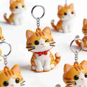 سلسلة مفاتيح مخصصة ثنائية الأبعاد من البي في سي الناعم، حلقة مفاتيح بشعار مطاطي ناعم، سلسلة مفاتيح سيليكون، حلقة مفاتيح مطاطية مخصصة ثلاثية الأبعاد - Product Image 1