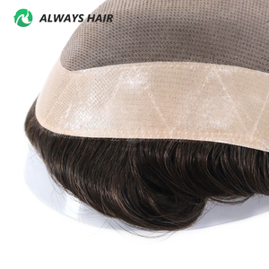 <span class=keywords><strong>DMC</strong></span> - Peluquín de Cabello Indio Fino Mono para Hombre en 9 Tamaños Peluca de Reemplazo para Hombre - Product Image 4