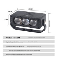 Projecteur laser F3 pour voiture, projecteur longue portée pour camions, motos tout-terrain, grille de pavage externe