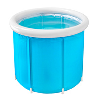 Baignoire à glace pliable en PVC de grande taille, portable, pour l'intérieur et l'extérieur, pour la récupération et la thérapie des athlètes