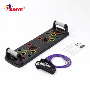 Set de entrenamiento Junye con tabla de flexiones, banda de resistencia y asas para ejercicios de fitness en casa y entrenamiento de músculos centrales. - Product Image 3
