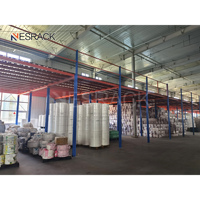 Supports de stockage en acier industriels robustes Systèmes de rayonnage à palettes pour entrepôt Grenier Loft Mezzanine Plates-formes de plancher
