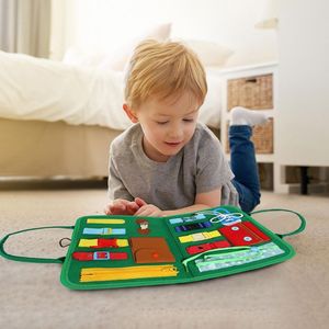 知育玩具 フェルト製 ビジーボード モンテッソーリ お着替え練習 幼児向け 感覚玩具 - Product Image 6