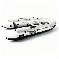 Bateau pneumatique JET470 blanc de 470 cm avec renforts au fond