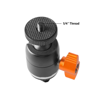 E-IMAGE EI-A08 360 độ Chất lượng cao phổ máy ảnh bóng đầu với 1/4 "vít gắn kết, Hot Giày Adapter - Product Image 2