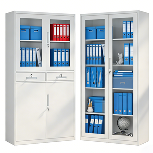 Armoire <span class=keywords><strong>de</strong></span> classement métallique moderne 2026 à prix <span class=keywords><strong>de</strong></span> <span class=keywords><strong>gros</strong></span> avec porte vitrée ou tiroirs, casiers <span class=keywords><strong>de</strong></span> rangement pour <span class=keywords><strong>bureau</strong></span> - Product Image 2