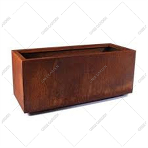 Jardinières en métal noir/blanc/rouillé pour décoration intérieure/extérieure Améliorations de balcon d'hôtel Conteneurs en acier résistant aux intempéries - Product Image 4