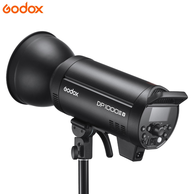DP1000III-V 1000W 2.4G Wireless X System Strobe Light 5800K Photography Studio Flash Modeling Light Remote Control Phone Makeup