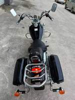 Motocyclette Cruiser 150cc à Refroidissement par Air, Moto 5 Vitesses EFI avec Coffres Latéraux et Dossier