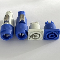 Connecteur XLR 3 broches 20A, prise mâle et prise femelle à montage sur panneau pour éclairage de scène, écran LED, connecteur de câble d'alimentation