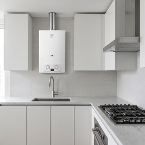Calentador de Agua a Gas de 6L con Diseño de Salida de Humos Vertical, Calentamiento Instantáneo a Gas Natural para Uso Doméstico - Product Image 1