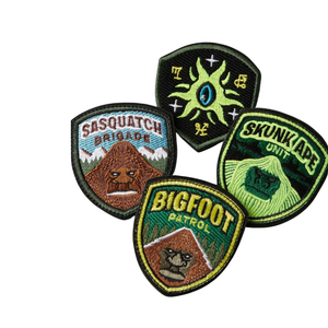 Cá Nhân Tùy Chỉnh Logo Thêu May Trên Dính Velcro Vá Huy Hiệu Pin Dệt Nhãn Cho Quần Áo Mũ Túi Giày May Mặc - Product Image 2