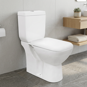 Ensemble WC et lavabo en céramique à double chasse, design italien, avec siphon en P, pour salle de bain de luxe - Product Image 2