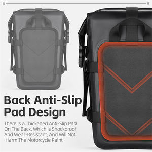 WEST BIKING 500D PVC Sac <span class=keywords><strong>de</strong></span> <span class=keywords><strong>selle</strong></span> <span class=keywords><strong>de</strong></span> vélo entièrement étanche Sac latéral extensible pour vélo avec coussin antidérapant Accessoires <span class=keywords><strong>de</strong></span> vélo - Product Image 5