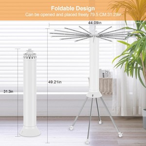 4-Chân Có Thể Gập Lại Kim Loại Khô Giá Ngoài Trời Ráp Quần Áo Khô Đứng Với Thiết Kế Chức Năng Cho Hợp Kim Nhôm Quần Áo - Product Image 2