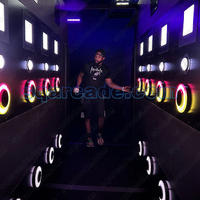 Jeu de balle interactif SQactivaPlay en tube métallique LED pour parc d'attractions intérieur - Multi-tension