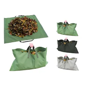 Reusable Heavy Duty Gardening Bag Yard Waste Tarp Leaf Bag for Collecting Leaves
