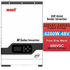 MUST <strong>Best</strong> Selling <strong>5kva</strong> Solar Pure Sine Wave <strong>Inverter</strong> PV18 PRO 5000w <strong>Hybrid</strong> <strong>Inverter</strong> With Solar Battery Charging - Product Image 4