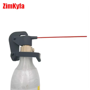 Pistolet à air comprimé en plastique noir ZimaKyfa, simple et personnalisable, pour le nettoyage, compatible avec les cylindres CO2 Sodastream Tr21-4, support OEM - Product Image 1