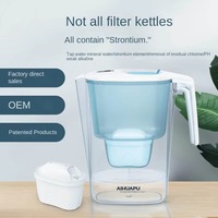 AIHUAPU AHP-L8 3.6L Pichet Filtrant Portable pour la Maison Version Standard Filtration au Charbon Actif Sans BPA PET de Qualité Alimentaire