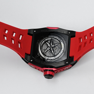 Montre automatique tonneau pour hommes, mouvement Miyota 82S0, bracelet en Silicone étanche à 50M, sport - Product Image 4