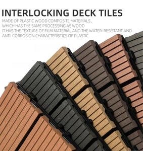 Environmental protection Customized Color Terrace Backyard Outdoor Composite <strong>Decking</strong> Tiles Interlocking - Product Image 5