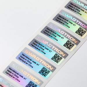 Custom Holographic Adhesive Paper Label UV Glossy Anti-<strong>Fake</strong> <strong>Security</strong> Seal Void Sticker for Earphone Packaging - Product Image 3