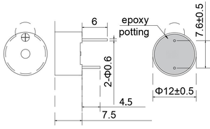 Fabriek Direct 12V Verstelbare Volume Zoemer Instelbare Volume Alarmen Zoemers En Sirenes - Product Image 2