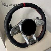 Volant en cuir personnalisé style AMG pour Mercedes-Benz Classe A/B/C/G, modèles GLA GLC GLE AMG