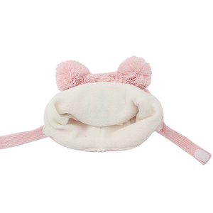 Tùy Chỉnh Vui Trẻ Em Dệt Kim Bắt Chước Động Vật Mũ Gấu Mặt Vá Thêu Bé Mùa Đông Mũ <span class=keywords><strong>Polar</strong></span> Fleece Beanie - Product Image 5