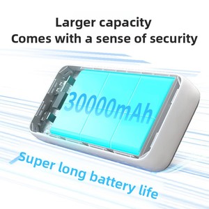 Batterie externe au lithium polymère de <span class=keywords><strong>30</strong></span> <span class=keywords><strong>000</strong></span> mAh, sortie 22,5 W, prend en charge la charge rapide, capacité ultra-grande, alimentation portable pour l'extérieur - Product Image 2
