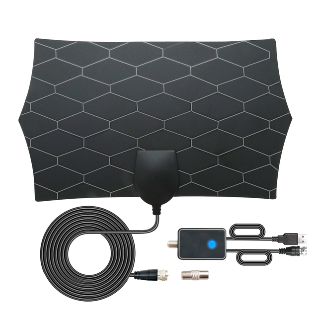 Television Antenna Vhf Film Free Channels With Amplified Indoor Thin Multidirectional Hdtv Antenna