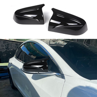 Coques de rétroviseurs latéraux en plastique ABS injecté industriel, style M, noir brillant, compatibles avec Tesla Model 3 2017-2024