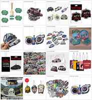 Désodorisant de voiture suspendu en papier parfumé ELAN, forme personnalisée, pour l'intérieur de la voiture, cadeau promotionnel avec emballage personnalisé et logo