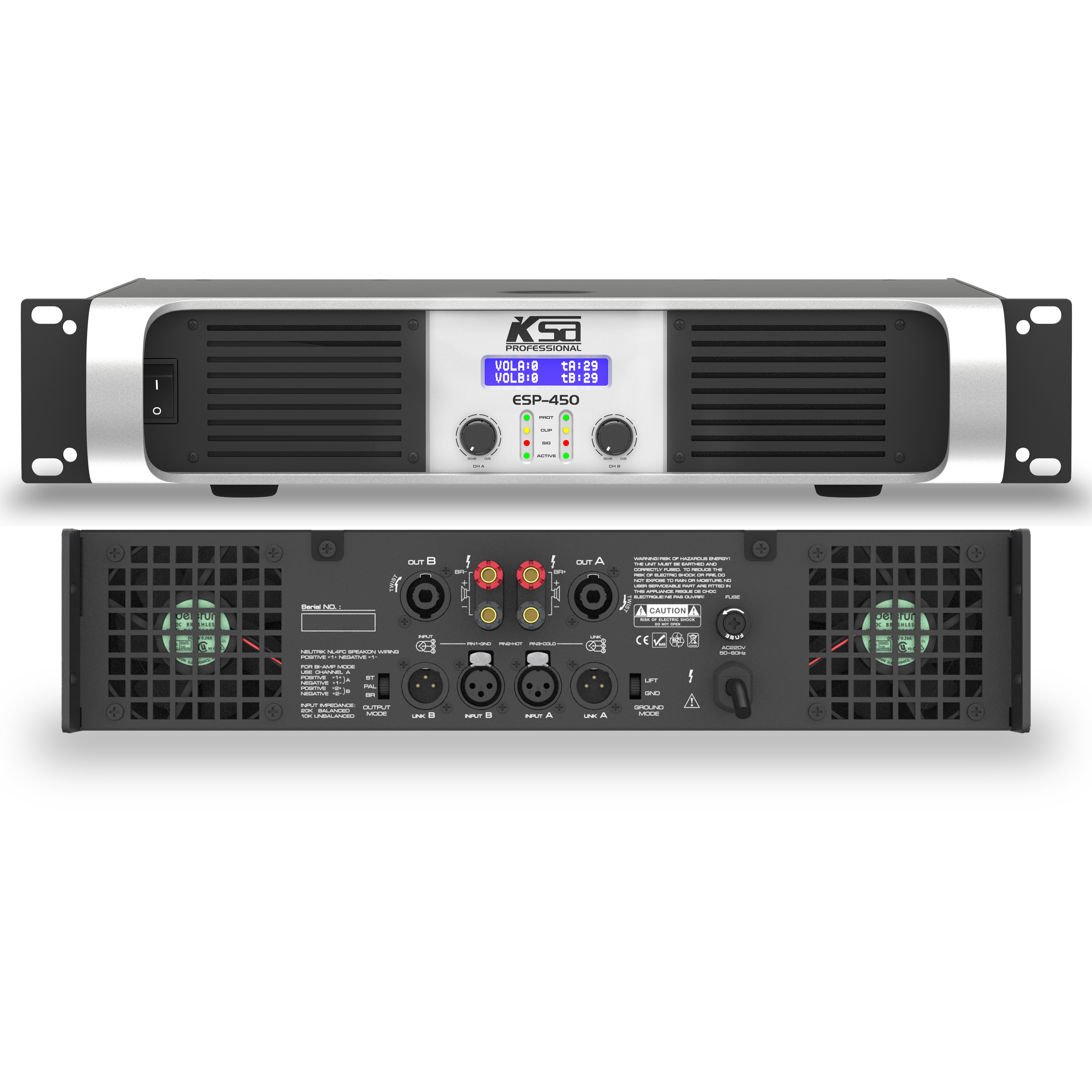 High Quality Customizable 2U/3U LCD Display Panel Premium Active Outdoor Speaker with Low Noise Power Amplifier Made in · image 2