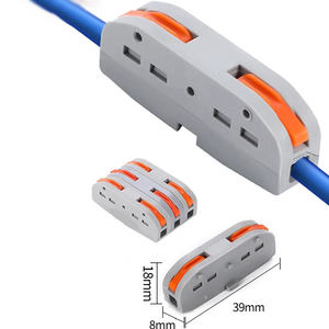 Компактный быстрозажимной соединитель без инструмента, 2-позиционный многофункциональный клеммный блок с медными контактами - Product Image 2