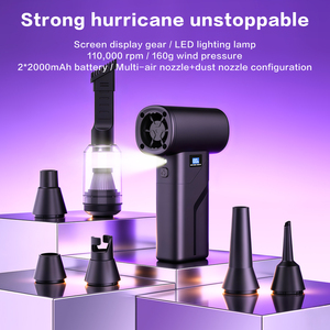 Souffleur d'air sans fil 2 en 1 et <span class=keywords><strong>aspirateur</strong></span> portatif rechargeable pour le nettoyage du clavier d'ordinateur, de la voiture et de la maison CE/FCC - Product Image 4