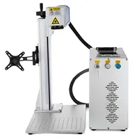 Máquina de gravação a laser da fibra portátil, tecnologia mais avançada da china 150x150mm máquina de marcação do metal laser máquina de gravação 30w