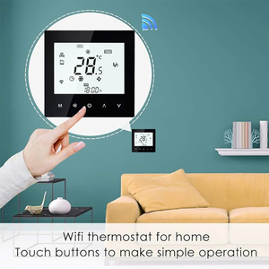 Termostato Inteligente WiFi para Habitación, Pantalla Táctil Digital, Controlador de Ventilador, Programable con Temporizador, Modo Automático de Calefacción y Refrigeración, Montaje en Pared - Product Image 5