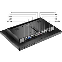 OEM ODM 8 10.1 12 11.6 13.3 15.6 15 17 21.5 pouces en plastique TFT écran tactile CCTV moniteur LCD écran pour caméra POS industriel