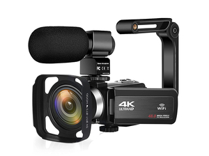 Cámara Profesional para Vlogging 4K, 48MP, Pantalla Táctil de 3.0'', Zoom Digital 18X, Cámara Web, Micrófono Externo - Product Image 5